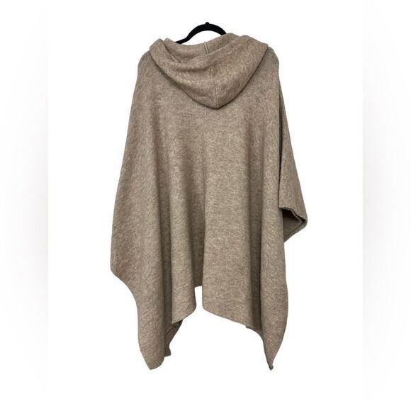 ALICE + OLIVIA Zandra Hooded Pullover Poncho wool alpaca blend size M/L NWT - Picture 5 of 10